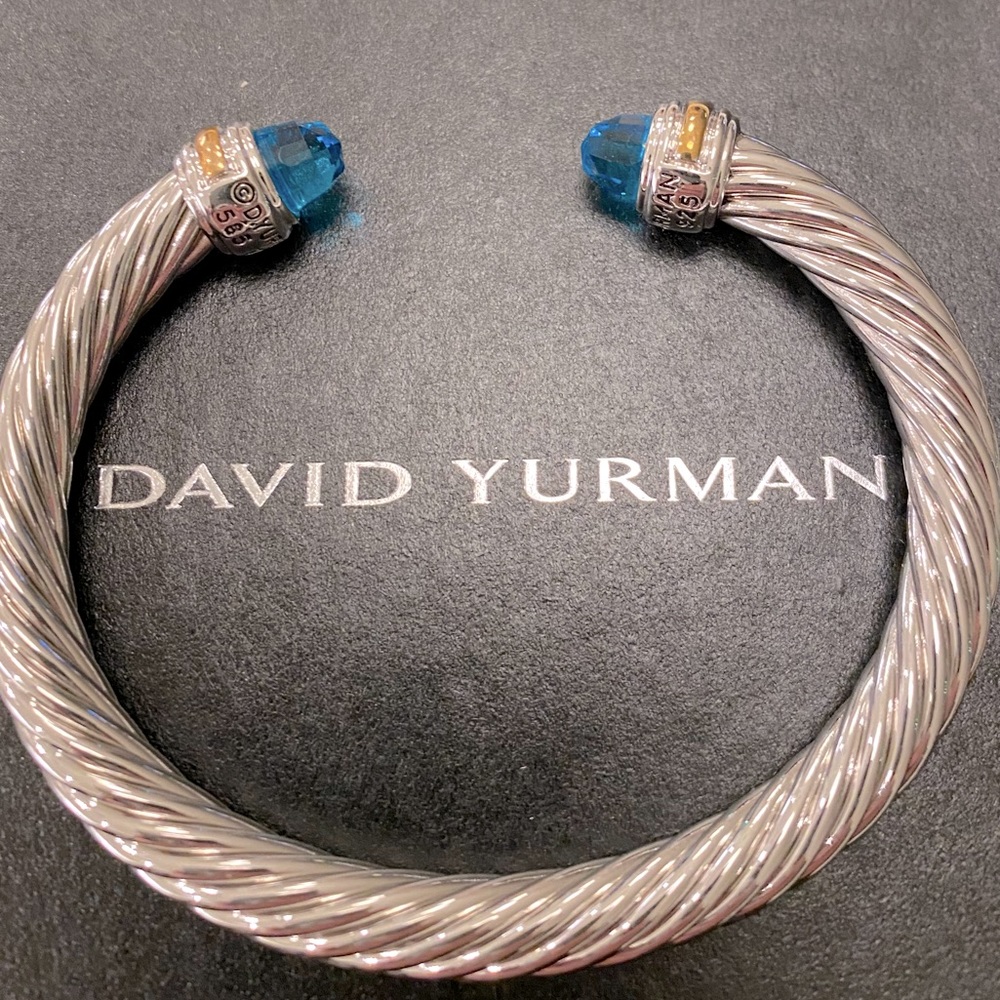 David Yurman 7mm Sterling Silver Cable bracelet